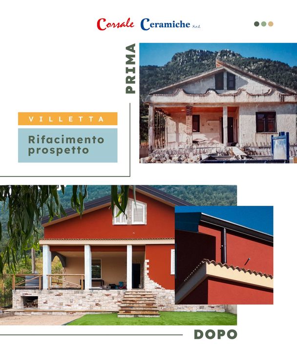 👉 RIFACIMENTO #PROSPETTO di una #villetta ✅