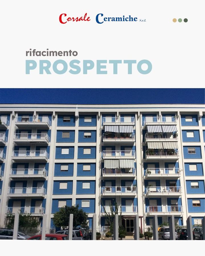 Rifacimento #prospetto!✅

👉 Prospetto bianco e blu
Dopo aver rimosso le piastrelle