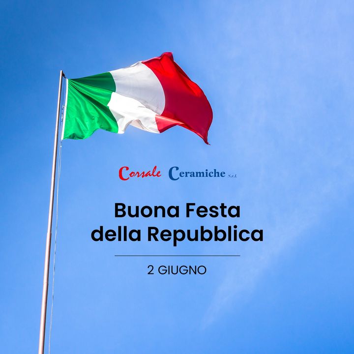 Buona Festa della Repubblica da Corsale Ceramiche 💚🤍❤

#corsaleceramiche #ClickosoLab #2giugno