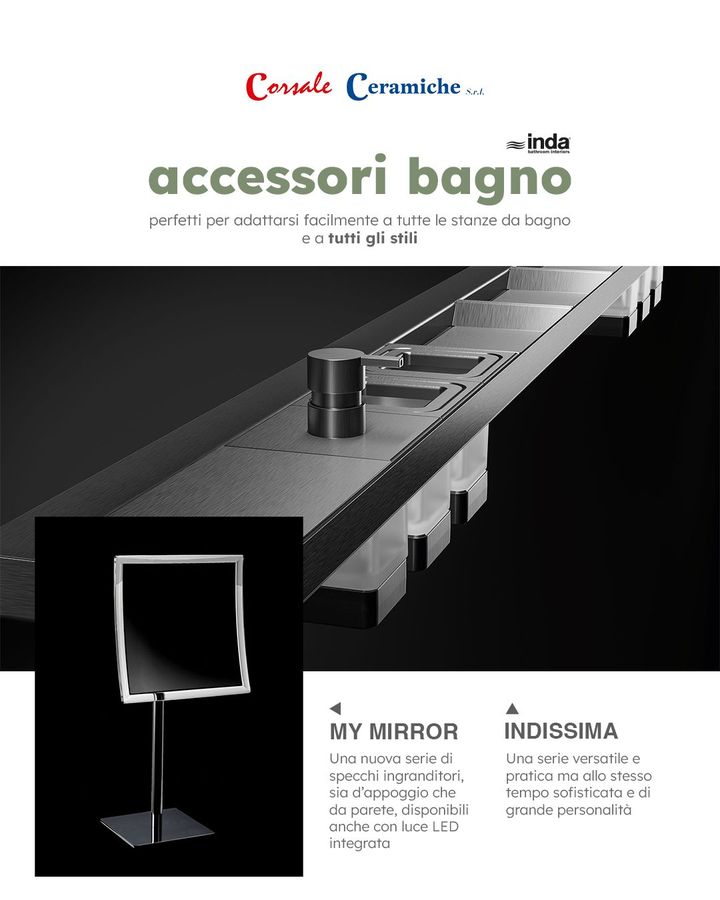 Da Corsale Ceramiche 👉 accessori bagno #Inda 🤗💯

Gli accessori bagno