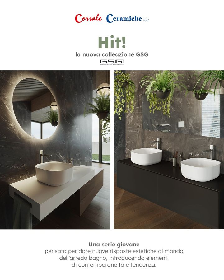 Da Corsale Ceramiche 👉 collezione #HIT! by Gsg Ceramic Design