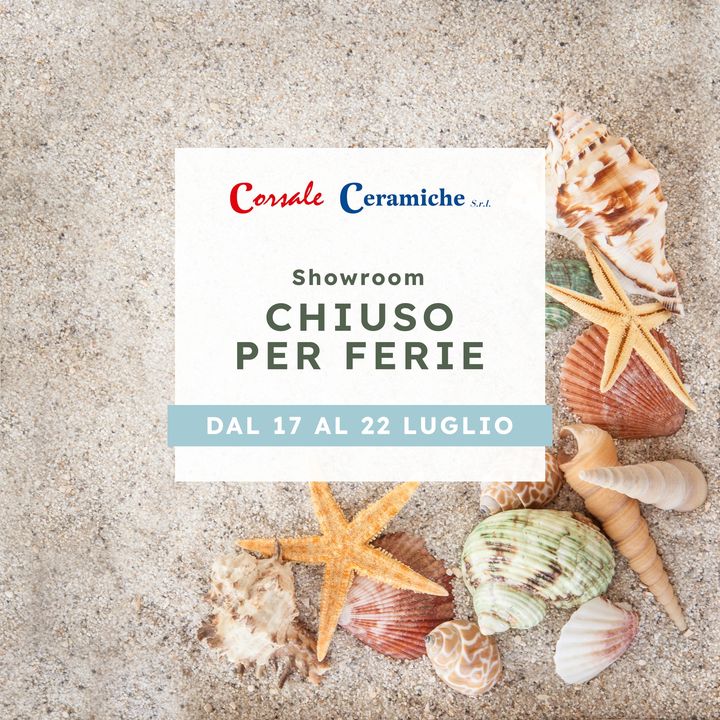 👉 CHIUSURA FERIE 🌞

LO SHOWROOM resterà chiuso per #ferie dal