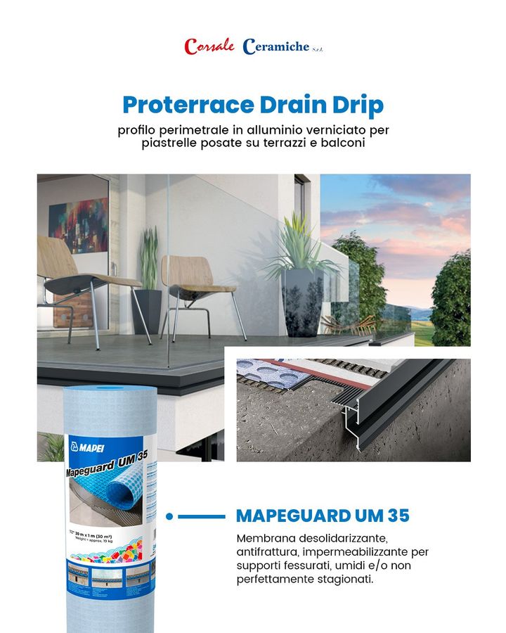 Proterrace Drain Drip e Mapeguard UM 35 🛠️

#Proterrace Drain Drip,